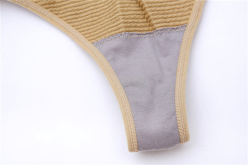 Women's Mid Waist Thong Panty Butt Lifter Body Shaper