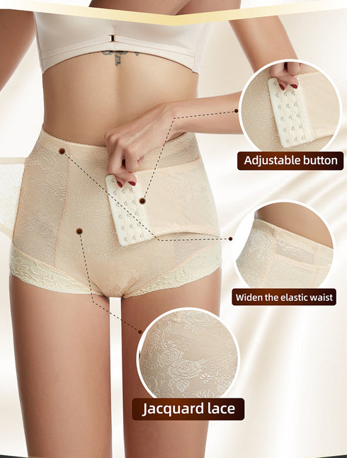 Women's Mid Waist Tummy Control Adjustable Button Body Shaper