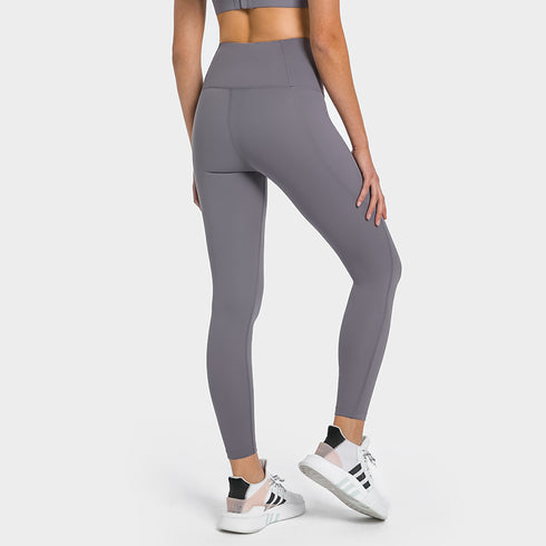Women's Naked Feeling Butt Lifter Running Yoga Pants Pocket