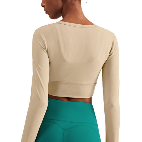 Women's Naked Feeling Fitness Long Sleeve Crop Sweatshirts