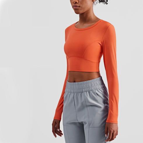 Women's Naked Feeling Fitness Long Sleeve Crop Sweatshirts