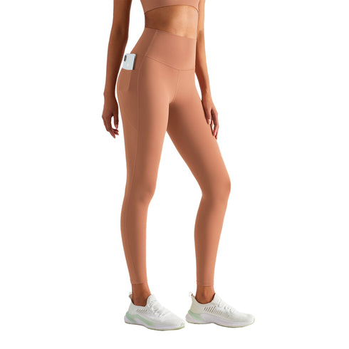 Women's Naked Feeling Hi-Waist Slim Yoga Pocket Leggings