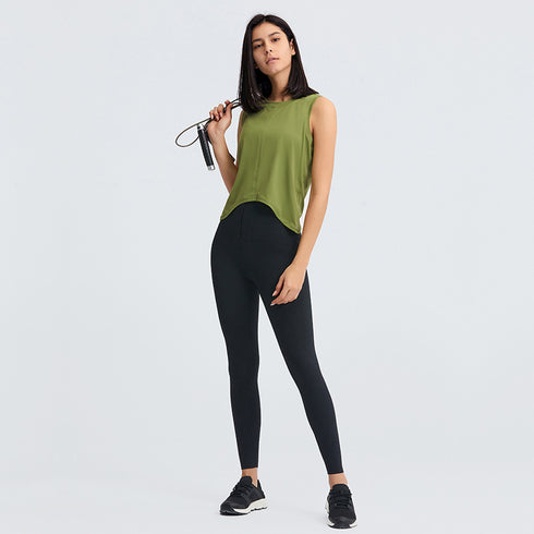 Women's Naked Feeling Loose Simple Athletic Yoga Tank