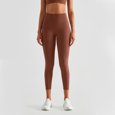 Women's Naked Feeling Slim Yoga Side Pocket Leggings