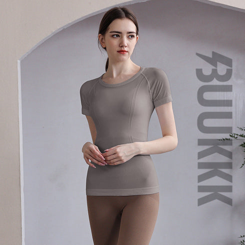 Women's Naked Feeling Sport Skinny Breathable Yoga T-Shirt