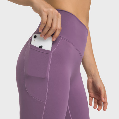 Women's Naked Feeling Training Running Yoga Pant with Pockets