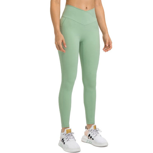 Women's Naked Feeling Training Running Yoga Pant with Pockets