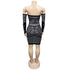 Women's Off Shoulder Nightclub Sexy Bodycon Dress