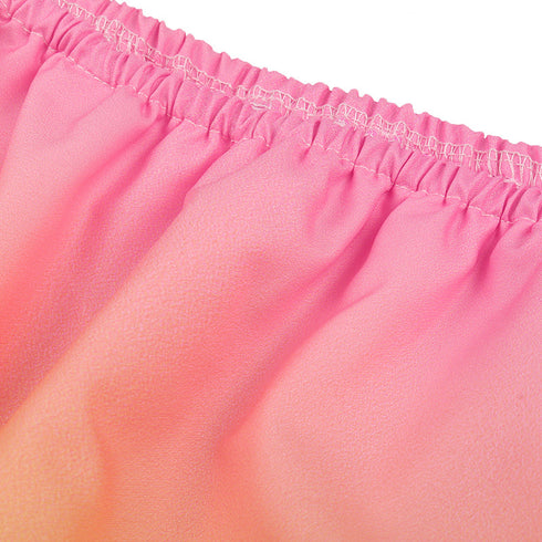 Women's Off Shoulder Rainbow Style Chiffon Loose Dresses