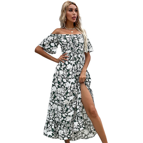 Women's Off The Shoulder Floral Bohemian Dresses