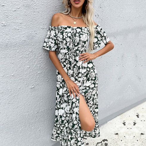 Women's Off The Shoulder Floral Bohemian Dresses