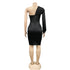 Women's One-shoulder Hollow Out Nightclub Bodycon Dresses