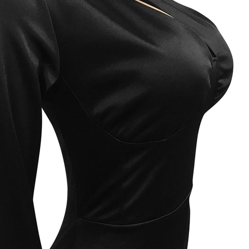 Women's One-shoulder Hollow Out Nightclub Bodycon Dresses