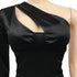 Women's One-shoulder Hollow Out Nightclub Bodycon Dresses