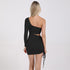 Women's One Shoulder Hollow Out Stylish Club Dresses