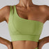 Women's One Shoulder Running Fitness Yoga Bra Tank
