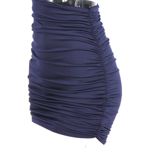 Women's One Shoulder Stylish Pleated Bodycon Dresses