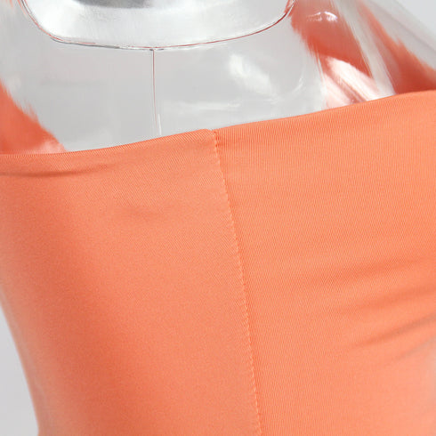 Women's One Shoulder Stylish Pleated Bodycon Dresses