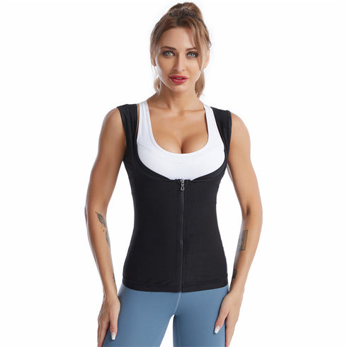 Women's Open Bust Hot Sweat Sauna Tank Top Shapewear