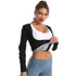 Women's Open Bust Sauna Long Sleeve Shirt Workout Shapewear