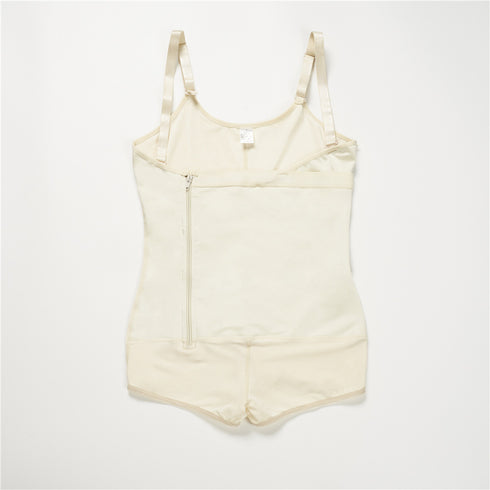 Women's Open Bust Training Side Zipper Latex Shapewear