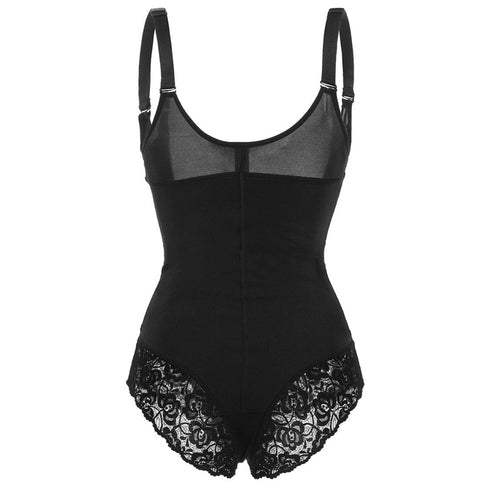 Women's Open Bust Tummy Control Adjustable Strap Shapewear