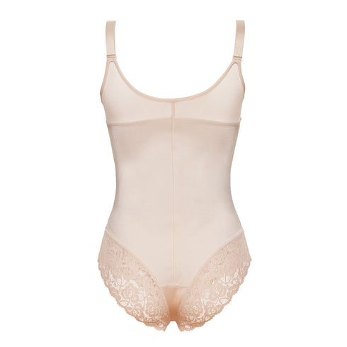 Women's Open Bust Tummy Control Adjustable Strap Shapewear