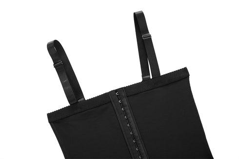 Women's Open Hips Abdomen Control Detachable Strap Plus Size Shapewear