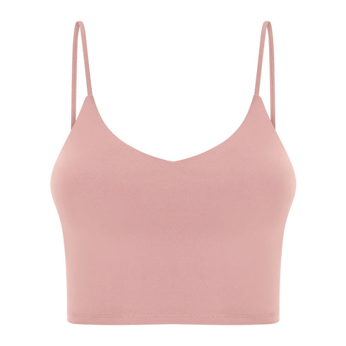 Women's Outdoor Athletic Yoga Crop Spaghetti Strap Tank