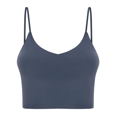 Women's Outdoor Athletic Yoga Crop Spaghetti Strap Tank