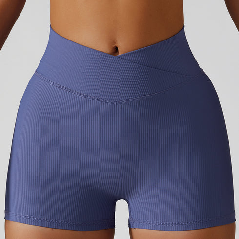 Women's Outdoor High Waist Yoga Fitness Shorts