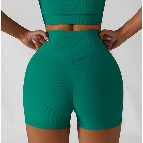 Women's Outdoor High Waist Yoga Fitness Shorts