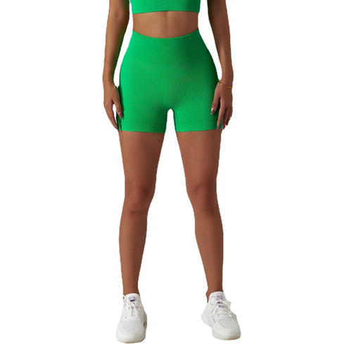 Women's Outdoor High Waisted Running Yoga Stretchy Shorts