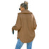Women's Outwear Solid Color Loose Cotton-padded Coats