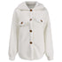 Women's Outwear Solid Color Loose Cotton-padded Coats