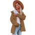 Women's Outwear Solid Color Loose Cotton-padded Coats