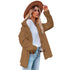 Women's Outwear Solid Color Loose Cotton-padded Coats