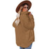 Women's Outwear Solid Color Loose Cotton-padded Coats