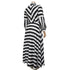 Women's Plus Size Breathable Stripes Full Dresses