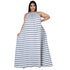 Women's Plus Size Casual Style Print Loose Maxi Dresses
