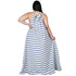 Women's Plus Size Casual Style Print Loose Maxi Dresses
