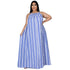 Women's Plus Size Casual Style Print Loose Maxi Dresses