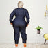 Women's Plus Size Denim Long Sleeve Stylish Jumpsuits