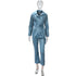 Women's Plus Size Lapel Imitation Leather Jumpsuits