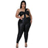 Women's Plus Size Lift the Hips Skinny Two Piece Outfits