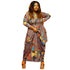 Women's Plus Size Loose Western Stylish Print Dresses