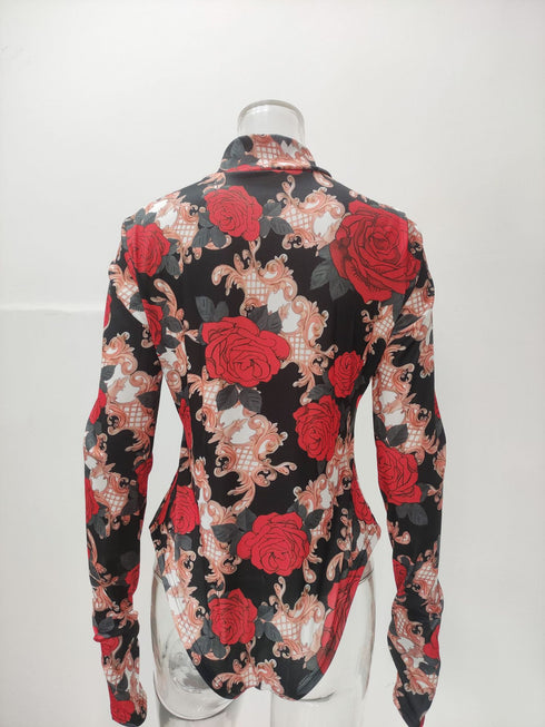 Women's Plus Size Print Short Jumpsuit Rompers