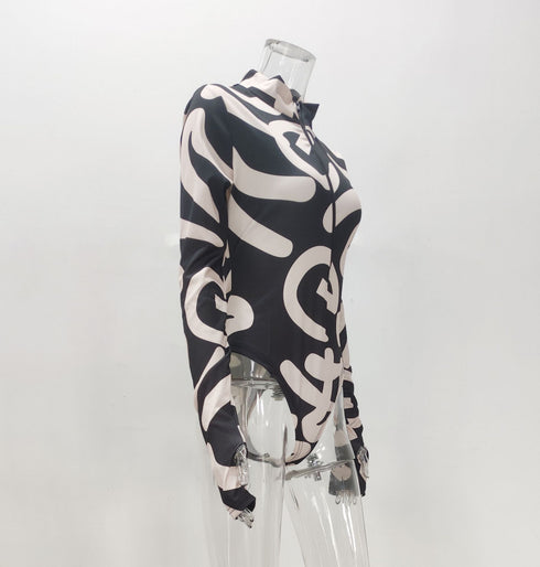 Women's Plus Size Print Short Jumpsuit Rompers