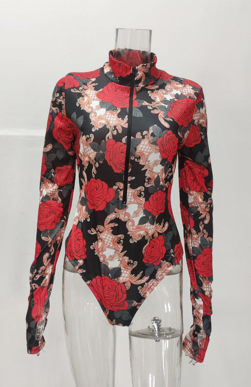 Women's Plus Size Print Short Jumpsuit Rompers