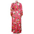 Women's Plus Size Print V Neck Maxi Dresses
